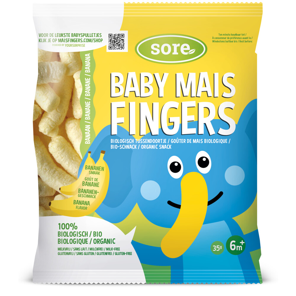 Baby Maisfingers Banaan 35 gr