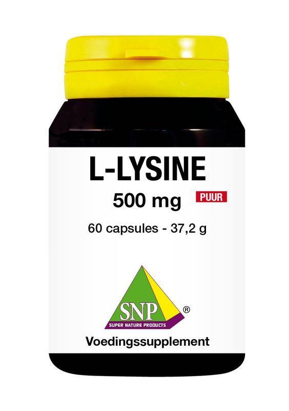 L-lysine 500 mg puur 60 Capsules
