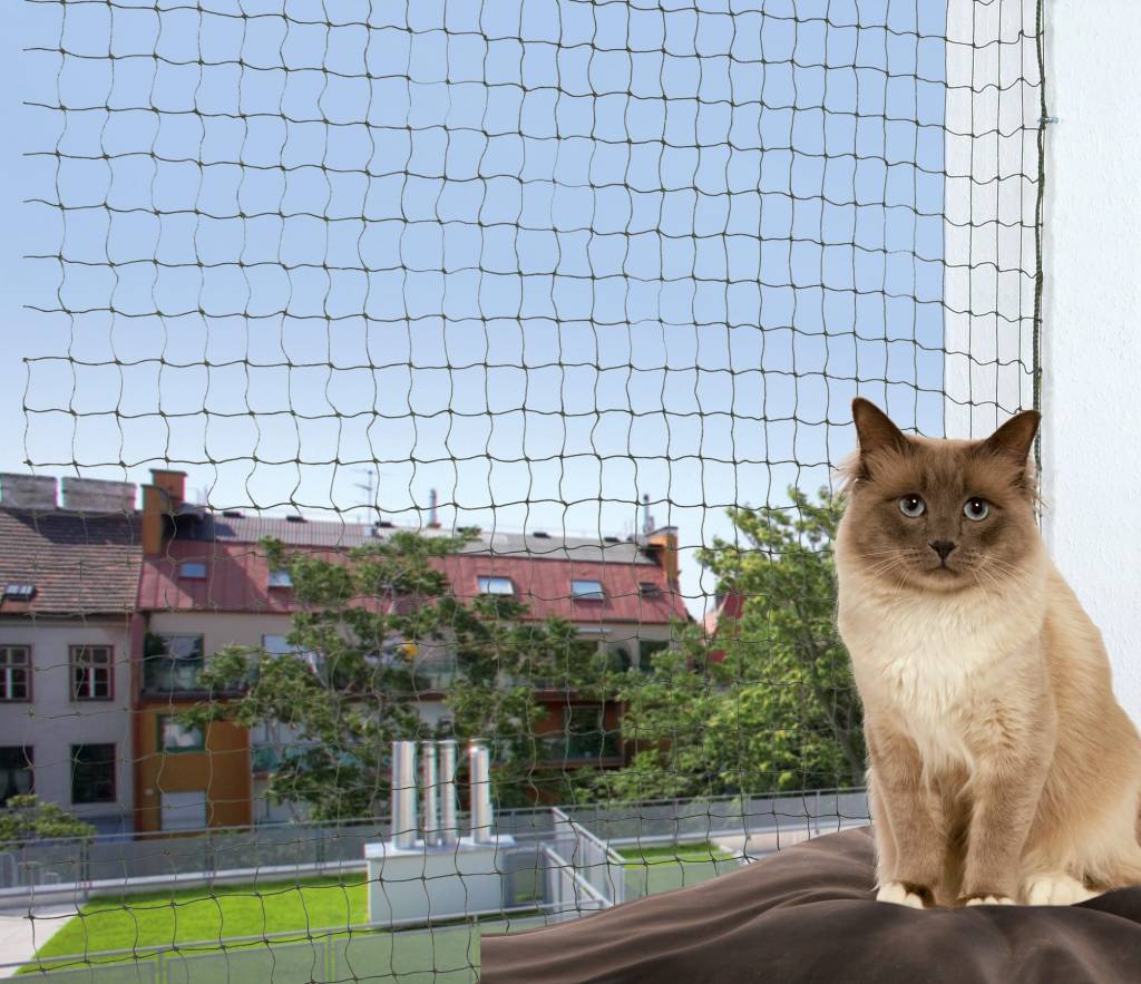 TRIXIE Katten beschermingsnetten verstevigd 6 x 3 meter