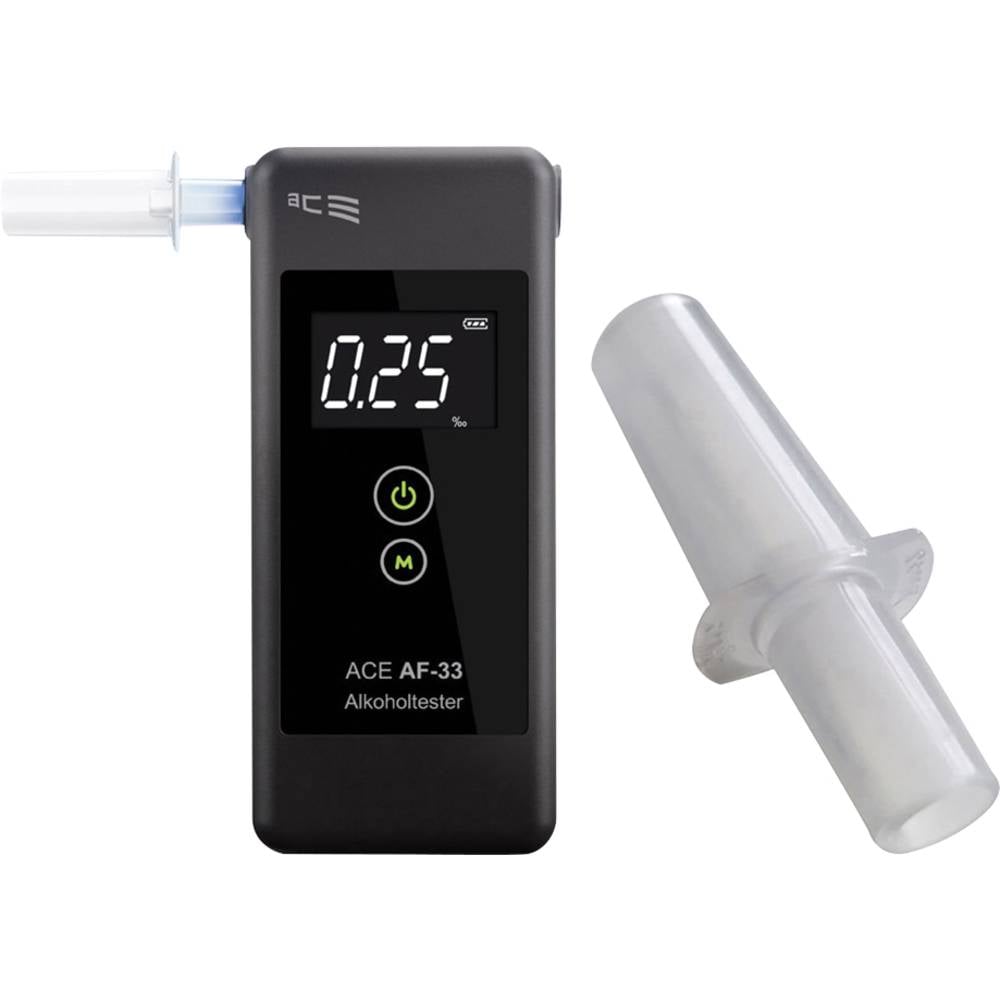 AF-33 Alcoholtester Donkergrijs 0.00 tot 5.00 ‰ Incl. display
