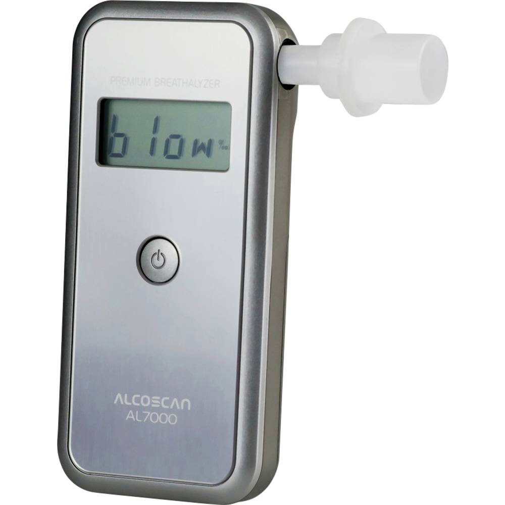 AL7000 Alcoholtester Zilver 0 tot 4 ‰ Verwisselbare sensor, Incl. display
