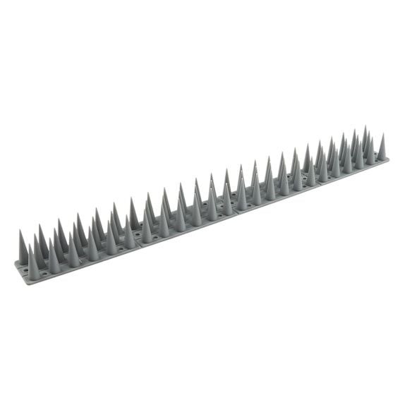 AllesTegenOngedierte.nl Puntstrip 49 cm grijs met hoge pin - set a 12 stuks | Kunststof duivenpin Voordeelverpakking
