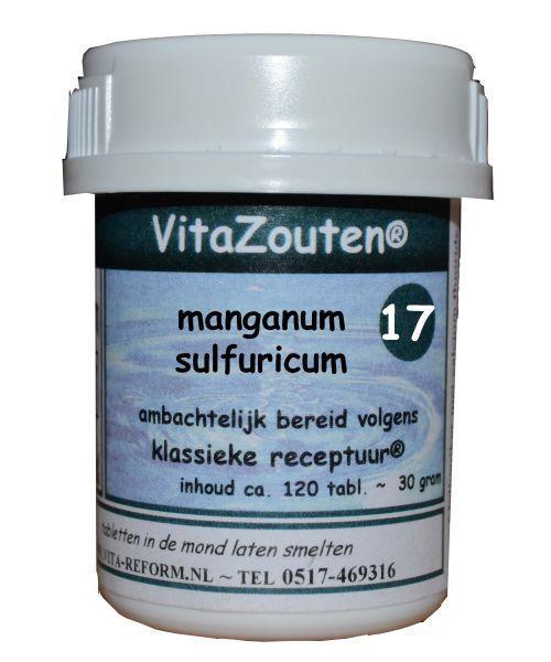 Manganum sulfaat celzout 17/6 120tab