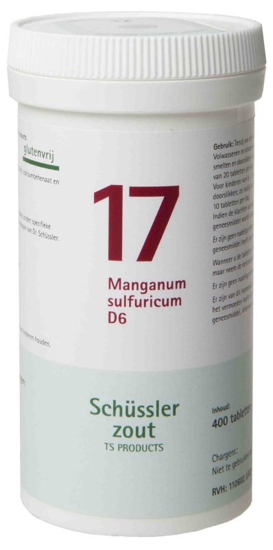 Schussler celzout 17 manganum sulfuricum d6 400tab