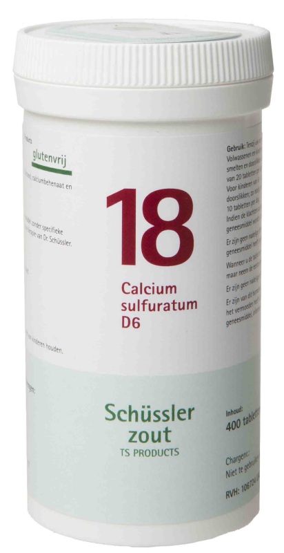 Schussler celzout 18 calcium sulfuratum d6 400tab