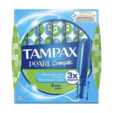 Pearl Compak Tampons Super 16 st