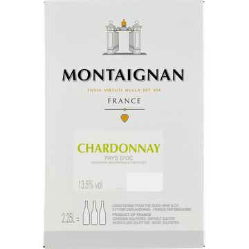 Montaignan ontaignan Chardonnay 2, 25L bij Jumbo