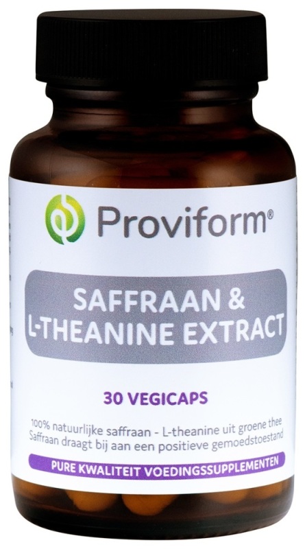 Saffraan 30mg active & theanine extract 30 Vegicapsules