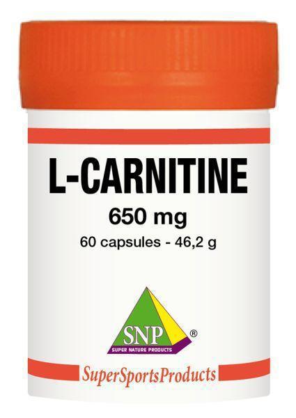 L-carnitine 650 mg puur 60 Capsules