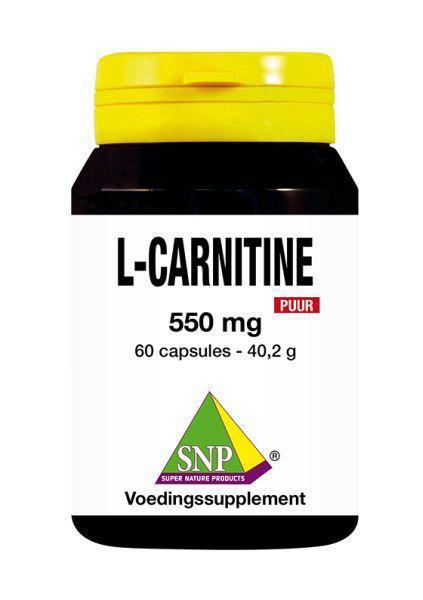 L-carnitine 550 mg puur 60 Capsules