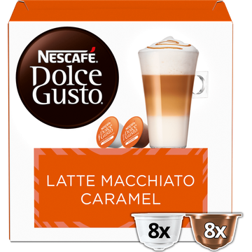 Nescafe escafe Dolce Gusto Caramel Latte Macchiato capsules 16 koffiecups bij Jumbo