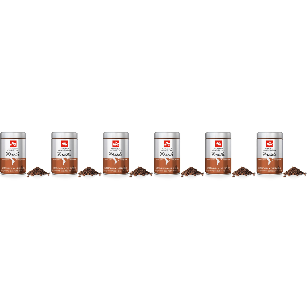 Illy  Arabica Selection Brazilië Bonen - 6x 250g