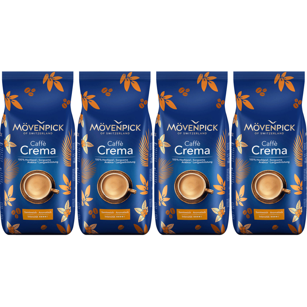 Mövenpick  Caffè Crema Bonen - 4x 1kg