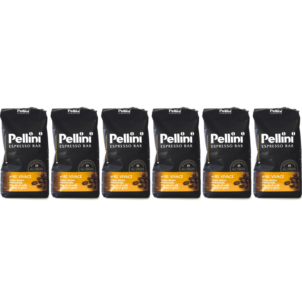 Pellini  Espresso Bar N. 82 Vivace Bonen - 6x 1 kg