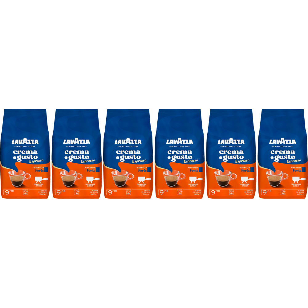 Lavazza  Crema e Gusto Forte Bonen - 6x 1kg