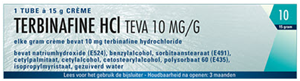 Teva Terbinafine hci cr&egrave;me 10mg/g 15 gram