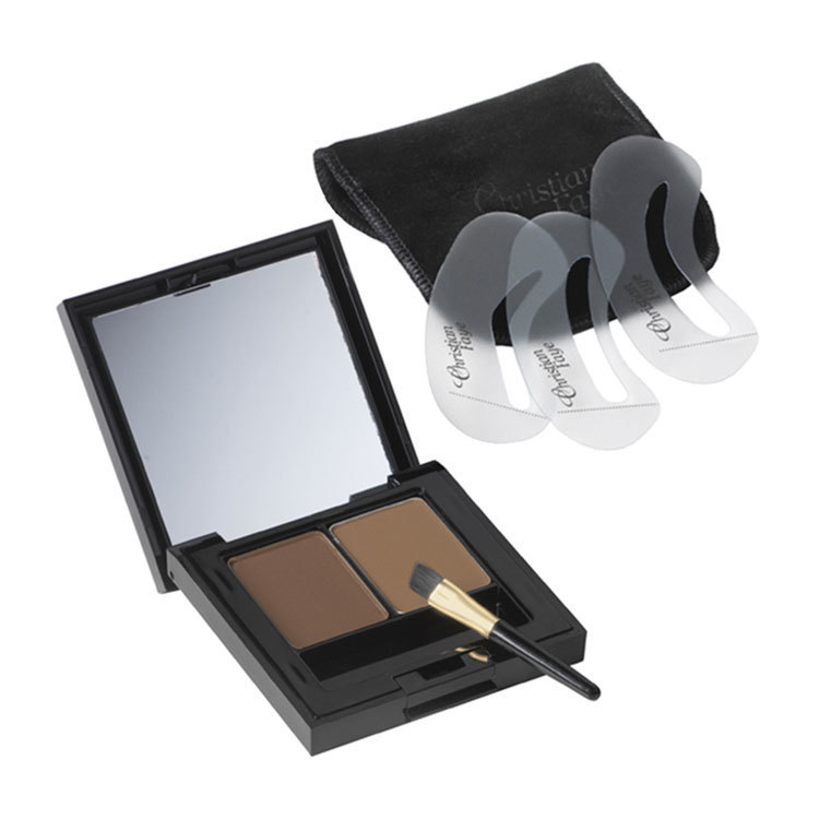 Christian Faye Eyebrow duo natural dark brown 1 Stuk