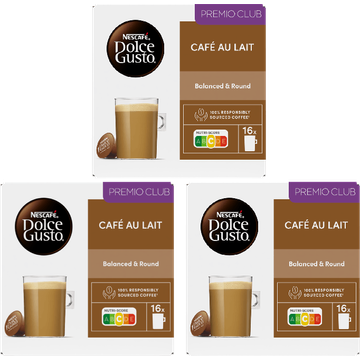 Dolce Gusto  Café Au Lait - 3x 16 Capsules