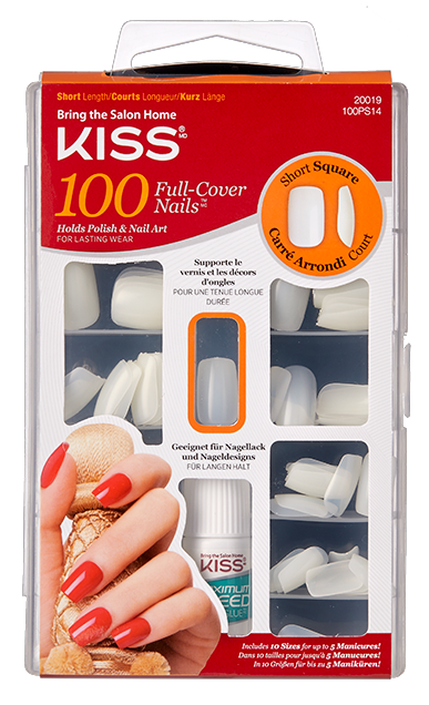 100 Full Cover Nails Short Square