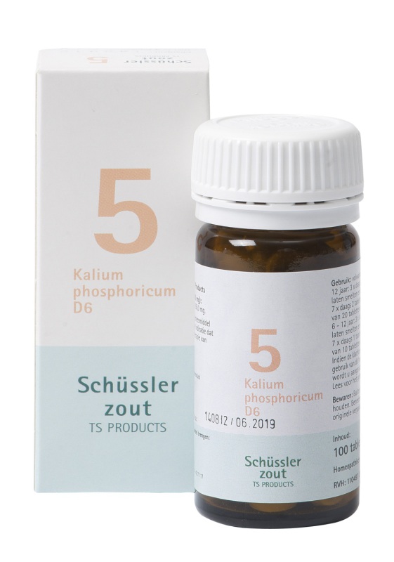 Pfluger Schussler celzout 5 kalium phosphoricum d6 100tab