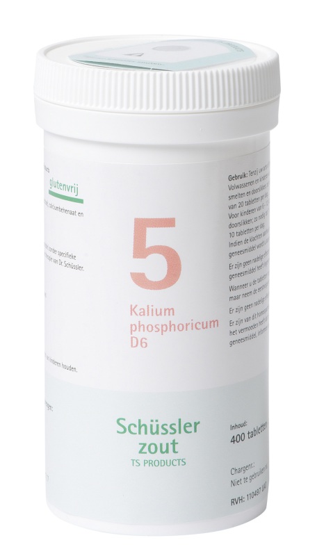 Pfluger Schussler celzout 5 kalium phosphoricum d6 400 tabletten