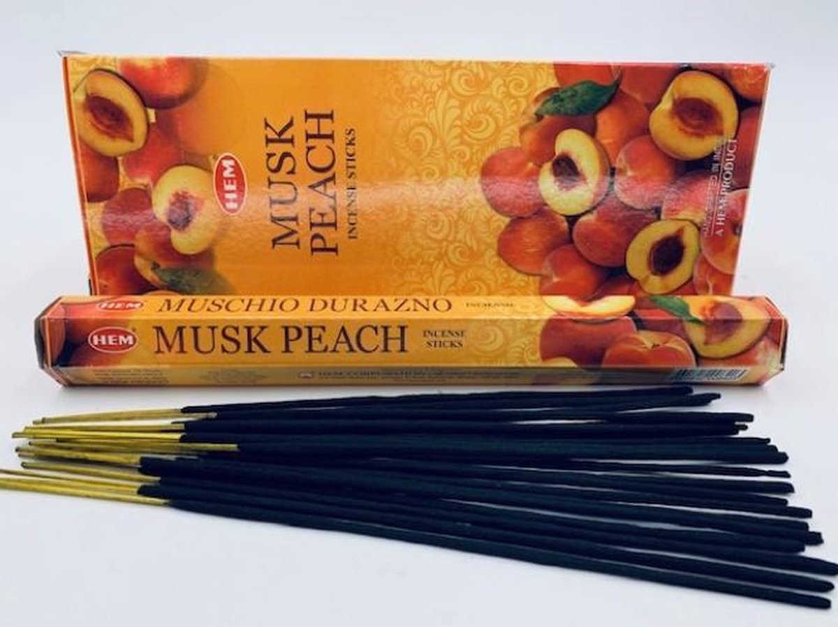 LalaShops HEM Musk Peach Wierook (pakje á 20 stokjes)