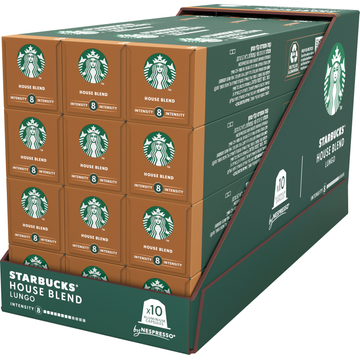 Starbucks  House Blend Medium Roast by Nespresso - 12x 10 Capsules