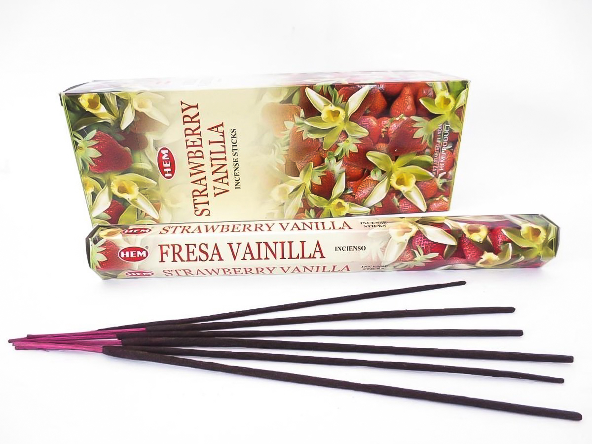 LalaShops HEM Strawberry Vanilla Wierook (pakje á 20 stokjes)