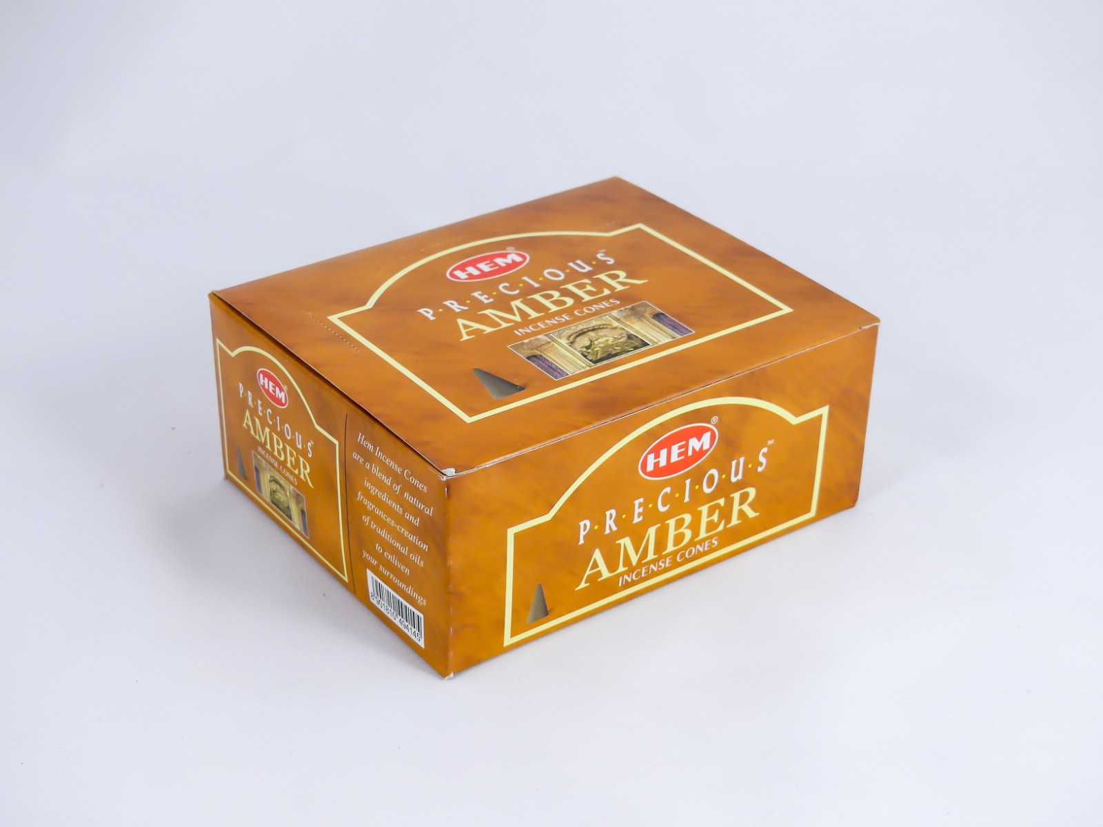 LalaShops HEM Wierook Kegels / Cones - Amber (Precious) - Voordeelbox (12 Pakjes / 120 Kegels)