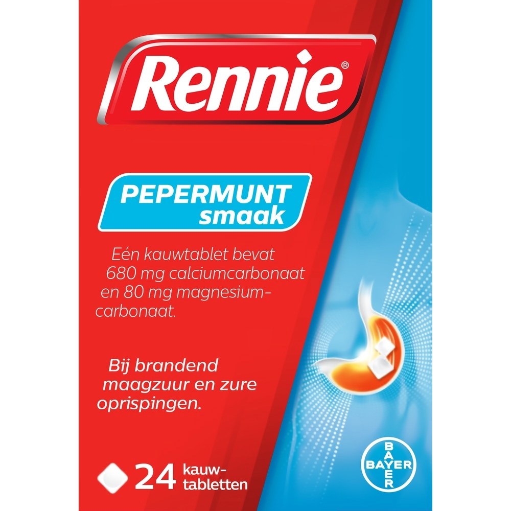 Pepermunt kauwtabletten bij brandend maagzuur