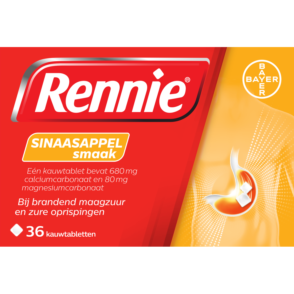 Sinaasappel kauwtabletten bij brandend maagzuur