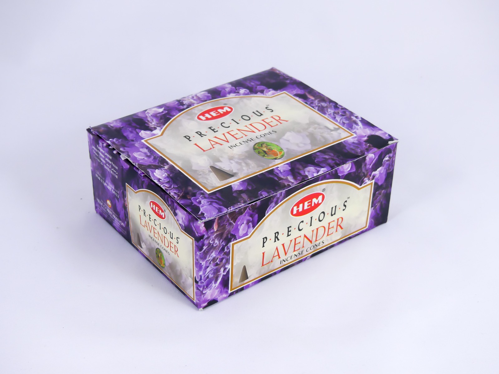 LalaShops HEM Wierook Kegels / Cones - Lavendel / Lavender (Precious) - Voordeelbox (12 Pakjes / 120 Kegels)