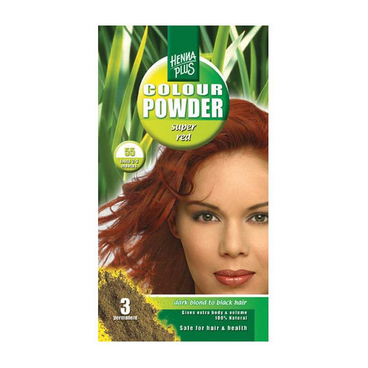 Haarkleuring kleurpoeder 55 super red 100g