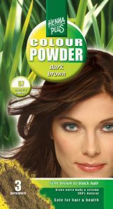 Haarkleuring kleurpoeder 57 dark brown 100g