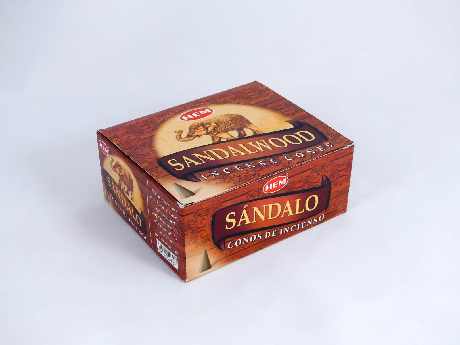 LalaShops HEM Wierook Kegels / Cones - Sandelhout / Sandalwood - Voordeelbox (12 Pakjes / 120 Kegels)