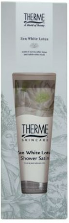 Zen white lotus shower satin 1set