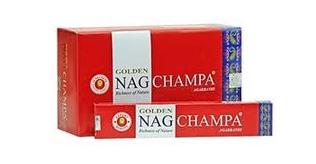 LalaShops Vijayshree - Golden Nag Champa - Agarbathi - Natuurlijke Wierook - Groothandel Box - 12x15 gram