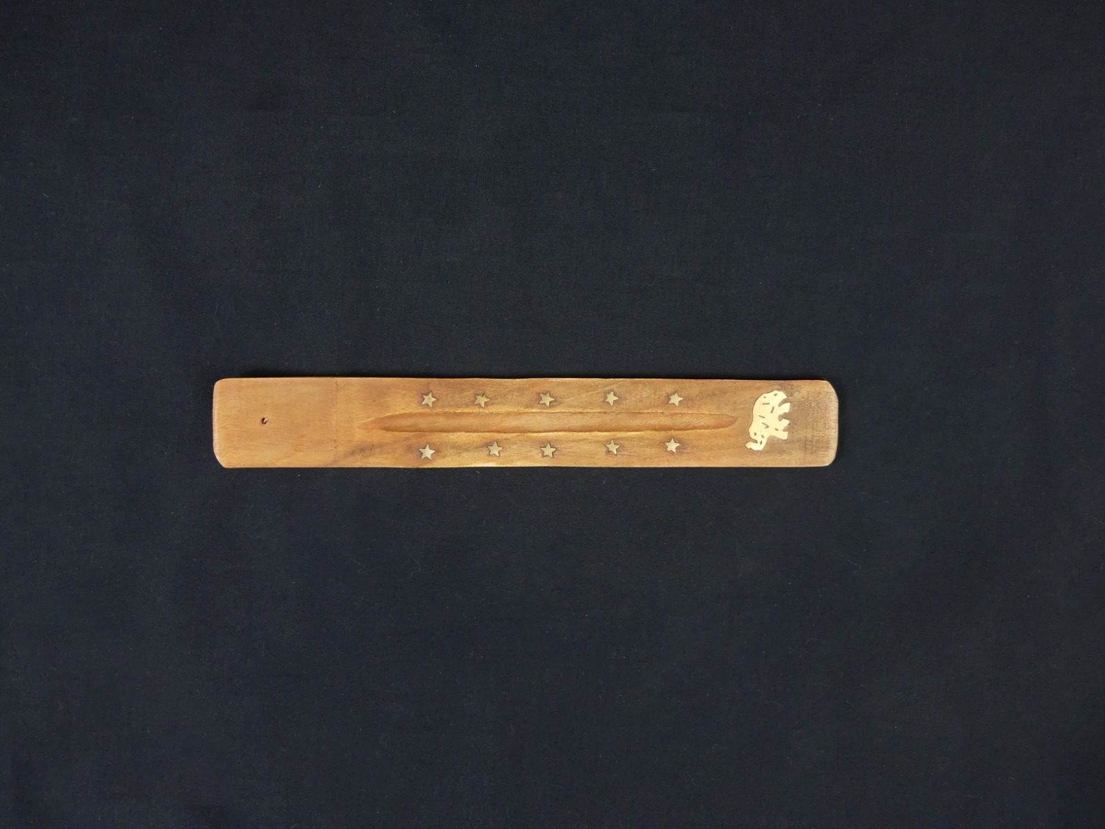 LalaShops Wierook Brander - Wierook Houder - Plankje Bruin - Olifant 2