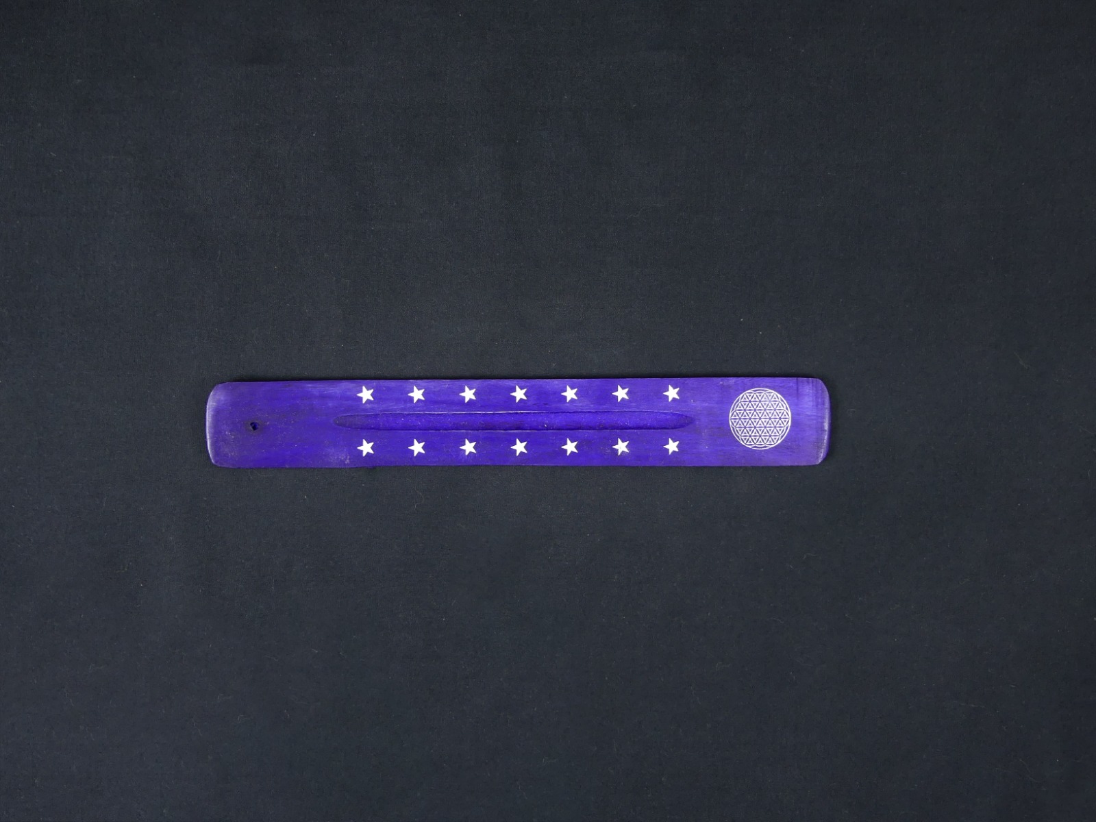 LalaShops Wierook Brander - Wierook Houder - Plankje Violet Paars - Geometrisch