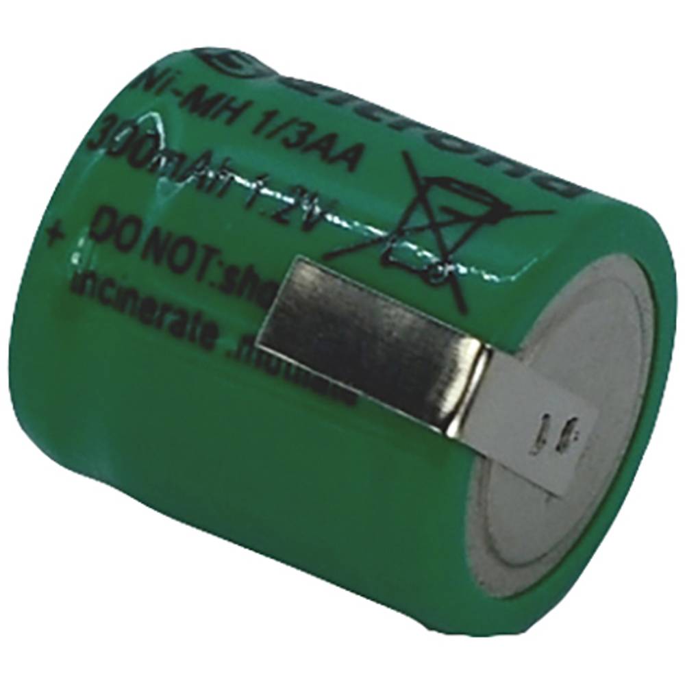 1/3AA Speciale oplaadbare batterij 1/3 AA Z-soldeerlip NiMH 1.2 V 300 mAh