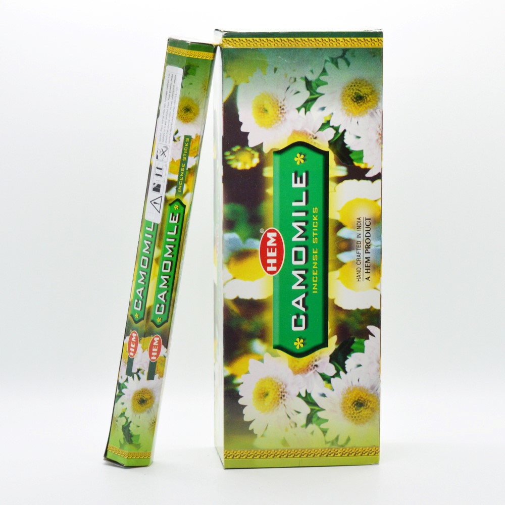 LalaShops HEM Wierook - Camomile - Slof / Voordeelbox (6 Pakjes / 120 stokjes)