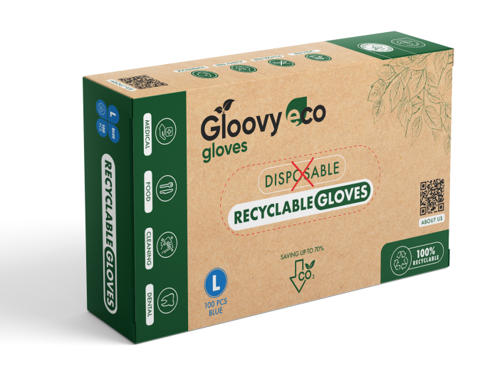 Recyclebare Handschoenen Blauw L