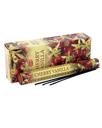 LalaShops HEM Wierook - Cherry Vanilla - Slof / Voordeelbox (6 Pakjes / 120 stokjes)
