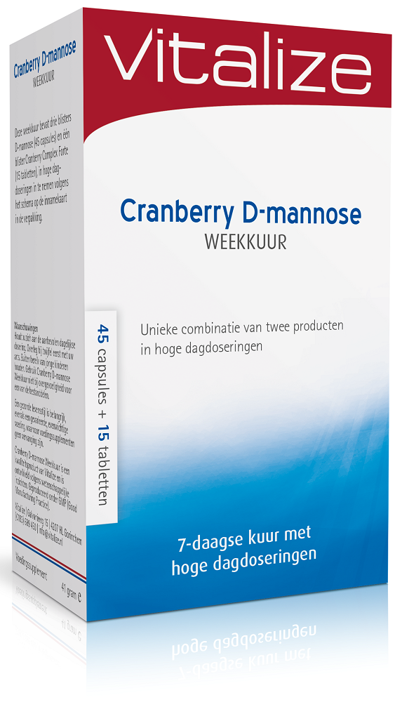 Cranberry D-mannose Weekkuur Capsules & Tabletten