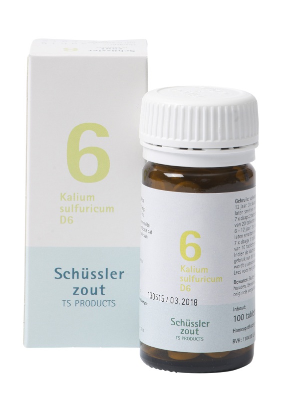 Schussler celzout 6 kalium sulfuricum d6 100tab