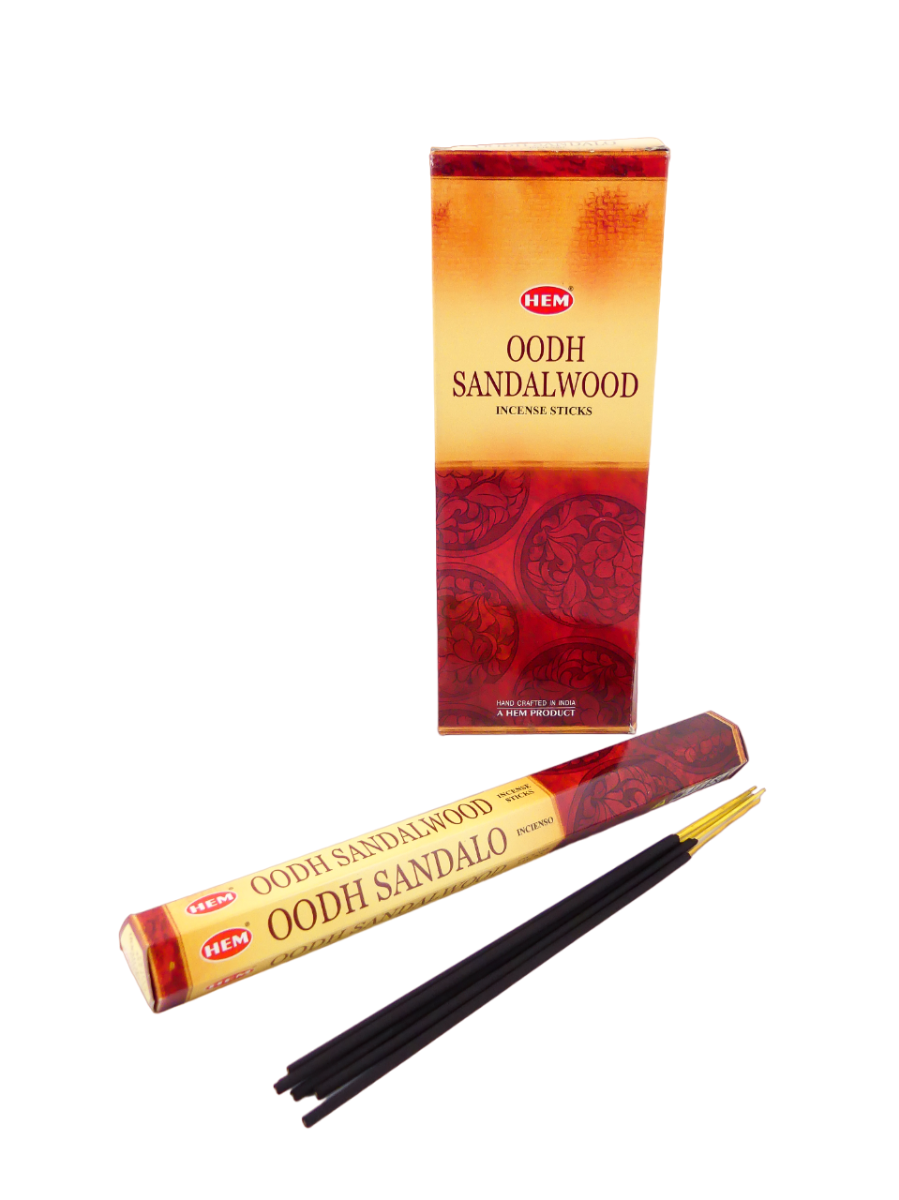 LalaShops HEM Wierook - Oodh Sandalwood - Slof / Voordeelbox (6 Pakjes / 120 stokjes)