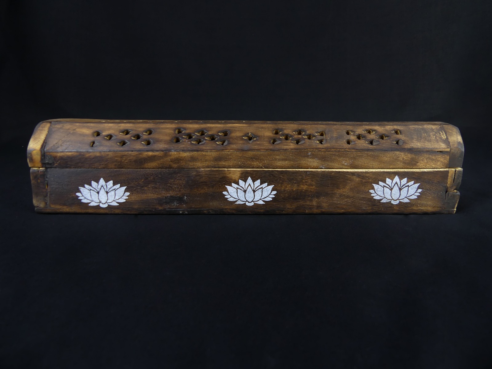 LalaShops Wierook Brander - Wierookhouder - Kistje Bruin - Bloem