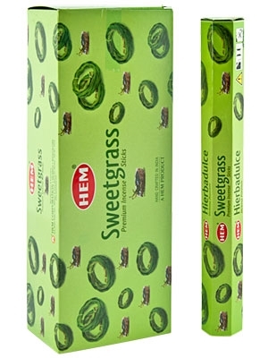 LalaShops HEM Wierook - Sweetgrass - Slof / Voordeelbox (6 Pakjes / 120 stokjes)