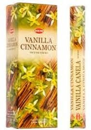 LalaShops HEM Wierook - Vanilla Cinnamon - Slof / Voordeelbox (6 Pakjes / 120 stokjes)