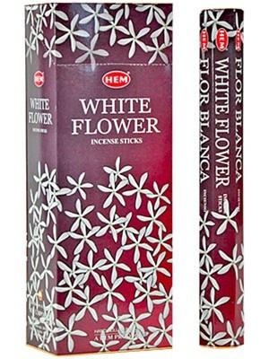 LalaShops HEM Wierook - White Flower - Slof / Voordeelbox (6 Pakjes / 120 stokjes)
